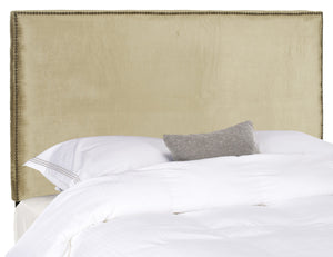 Safavieh Sydney Full Headboard In Olive Green - Luxurious Design For Stylish Bedroom Transformation & Comfort Olive Plywood,40% Viscose,60% Cotton Mcr4627e