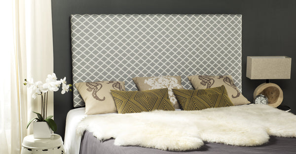 Safavieh Sydney Full Headboard - Elevate Your Bedroom With Tranquil Elegance And Modern Design For Relaxation Grey ,White  Mcr4627n