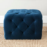 Safavieh Kenan Tufted Ottoman Navy MCR4635D