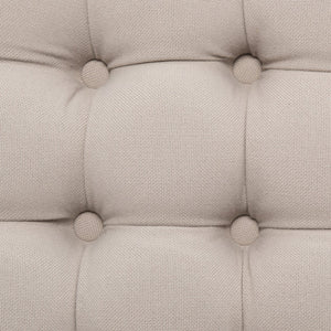 Safavieh Charlene Tufted Cocktail Ottoman - Glamorous Vintage-Inspired Centerpiece For Modern Living Spaces Taupe MCR4638A