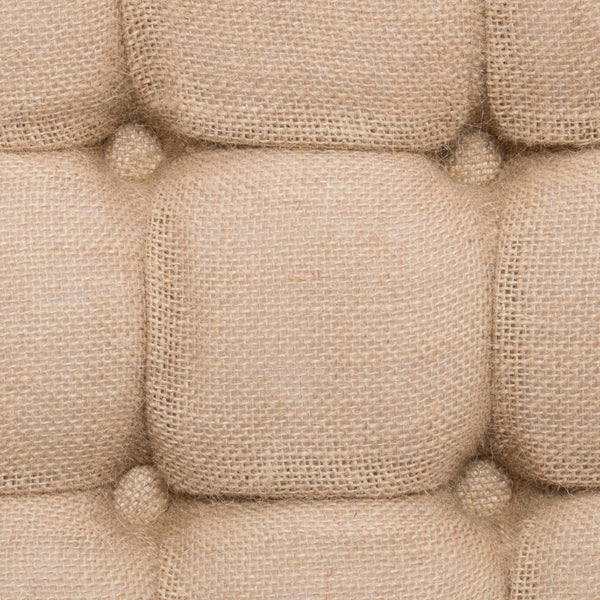 Safavieh Charlene Tufted Cocktail Ottoman - Glamorous Vintage-Inspired Centerpiece For Modern Living Spaces Wheat MCR4638C