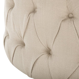Safavieh Charlene Tufted Cocktail Ottoman - Glamorous Vintage-Inspired Centerpiece For Modern Living Spaces Antique Gold MCR4638G