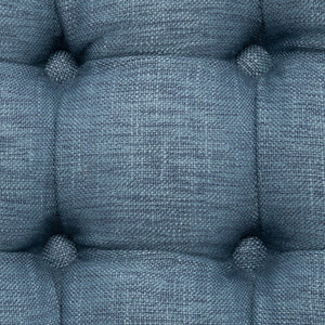 Safavieh Charlene Tufted Cocktail Ottoman - Glamorous Vintage-Inspired Centerpiece For Modern Living Spaces Navy MCR4638H