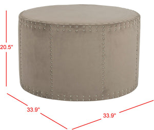 Safavieh Sherri Ottoman Mushroom - Stylish Multi-functional Bench For Home Decor & Comfortable Seating Mushroom  Mcr4640e