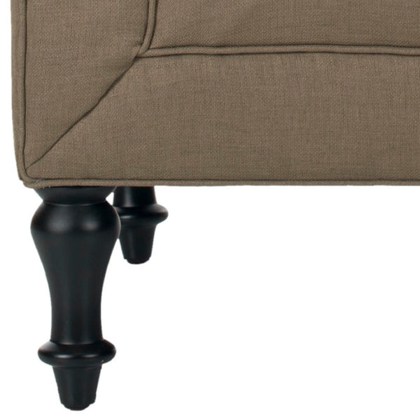 Safavieh Jack Tufted Corner Chair - Cozy Accent Seat With Button Tufting And Modern Angular Design For Living Rooms Olive MCR4643A