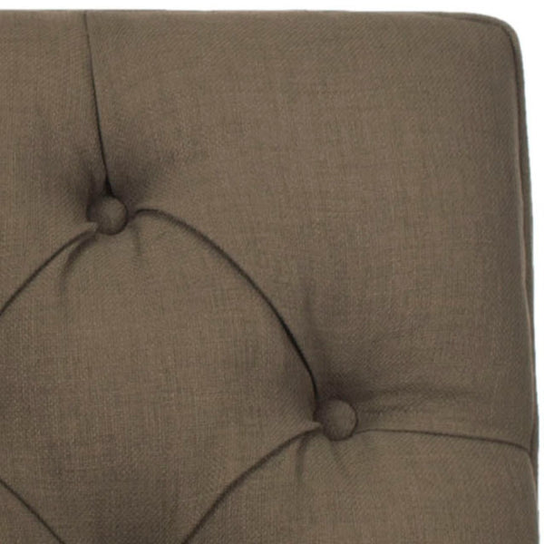 Safavieh Jack Tufted Corner Chair - Cozy Accent Seat With Button Tufting And Modern Angular Design For Living Rooms Olive MCR4643A