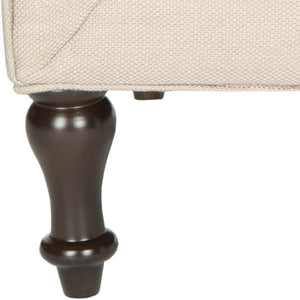 Safavieh Jack Tufted Corner Chair - Cozy Accent Seat With Button Tufting And Modern Angular Design For Living Rooms Antique Gold MCR4643C