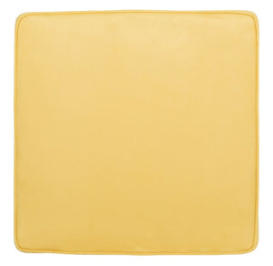 Safavieh Mystic Ottoman - Elegant Savonarola Design With Silver Nail Heads For Modern Glamour In Any Space Yellow MCR4645C
