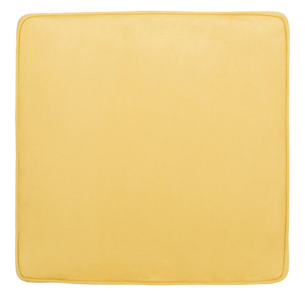 Safavieh Mystic Ottoman - Elegant Savonarola Design With Silver Nail Heads For Modern Glamour In Any Space Yellow MCR4645C