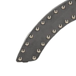 Safavieh Mystic Ottoman - Elegant Savonarola Design With Silver Nail Heads For Modern Glamour In Any Space Grey MCR4645E