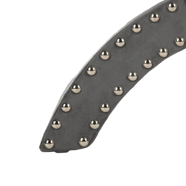 Safavieh Mystic Ottoman - Elegant Savonarola Design With Silver Nail Heads For Modern Glamour In Any Space Grey MCR4645E