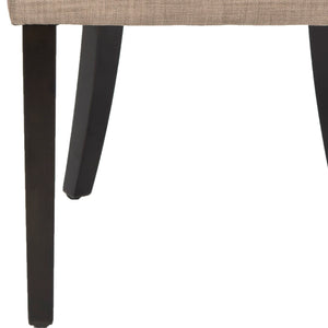 Safavieh Judy Side Chairs In Olive Green – Stylish Linen Blend Upholstery With Plush Cushion & Nail Head Detail Olive Wood,Fabric,Foam,Metal Mcr4658b-set2