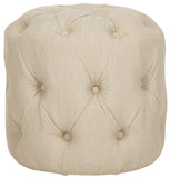 Safavieh Ponzi Tufted Ottoman Beige MCR4664F