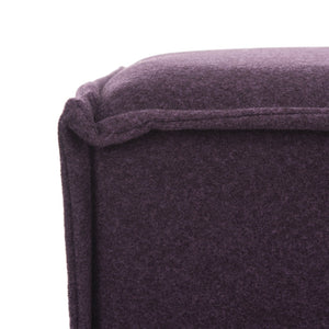 Safavieh Elaine Modern Pouf - Chic Plum Accent Seat, Plush Footrest & Versatile Decor For Any Space MCR4667B