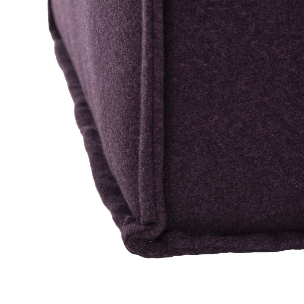 Safavieh Elaine Modern Pouf - Chic Plum Accent Seat, Plush Footrest & Versatile Decor For Any Space MCR4667B