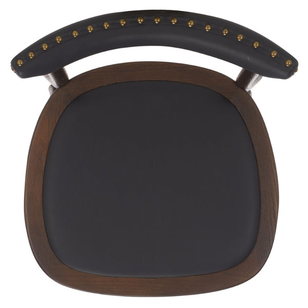 Safavieh KENNY Side Chairs - Vintage-Inspired Antique Black with Oak Accents for Stylish Dining & Comfort MCR4688A-SET2