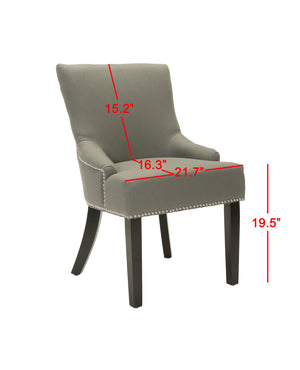 Safavieh Lotus Dining Chair - Elegant Leather Design For Modern Homes, Perfect For Stylish Dining Spaces Seamist  Mcr4700d