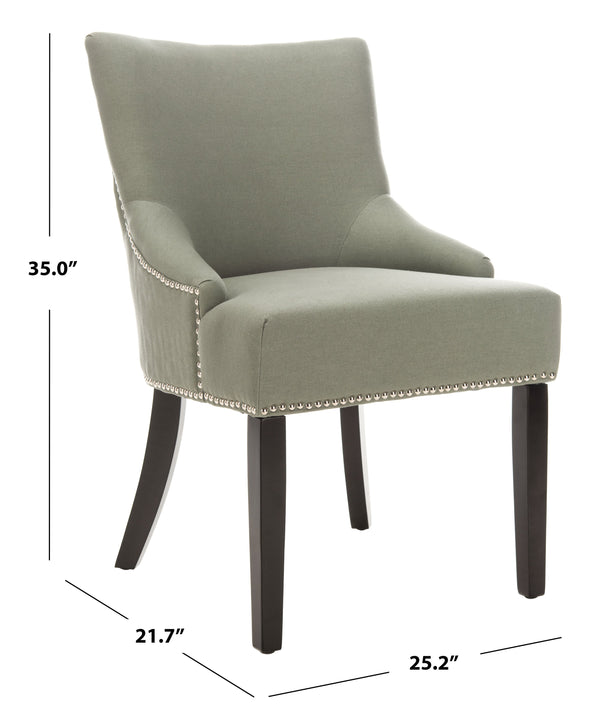 Safavieh Lotus Dining Chair - Elegant Leather Design For Modern Homes, Perfect For Stylish Dining Spaces Seamist  Mcr4700d