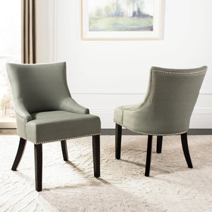 Safavieh Lotus Dining Chair - Elegant Leather Design For Modern Homes, Perfect For Stylish Dining Spaces Seamist  Mcr4700d
