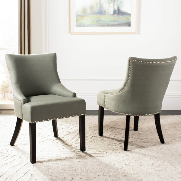 Safavieh Lotus Dining Chair - Elegant Leather Design For Modern Homes, Perfect For Stylish Dining Spaces Seamist  Mcr4700d