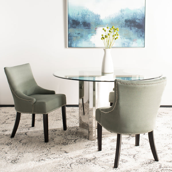 Safavieh Lotus Dining Chair - Elegant Leather Design For Modern Homes, Perfect For Stylish Dining Spaces Seamist  Mcr4700d