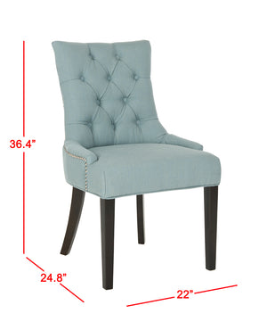Safavieh Abby Dining Chair In Sky Blue - Elegant & Comfortable Side Chair For Modern Dining Spaces Sky Blue  Mcr4701n