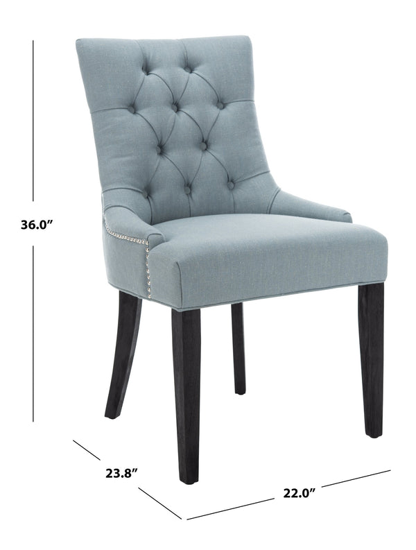 Safavieh Abby Dining Chair In Sky Blue - Elegant & Comfortable Side Chair For Modern Dining Spaces Sky Blue  Mcr4701n