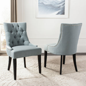 Safavieh Abby Dining Chair In Sky Blue - Elegant & Comfortable Side Chair For Modern Dining Spaces Sky Blue  Mcr4701n