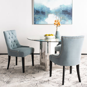 Safavieh Abby Dining Chair In Sky Blue - Elegant & Comfortable Side Chair For Modern Dining Spaces Sky Blue  Mcr4701n
