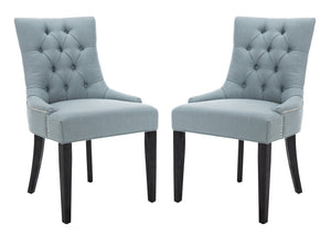 Safavieh Abby Dining Chair In Sky Blue - Elegant & Comfortable Side Chair For Modern Dining Spaces Sky Blue  Mcr4701n