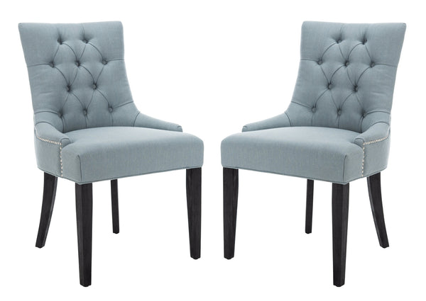 Safavieh Abby Dining Chair In Sky Blue - Elegant & Comfortable Side Chair For Modern Dining Spaces Sky Blue  Mcr4701n