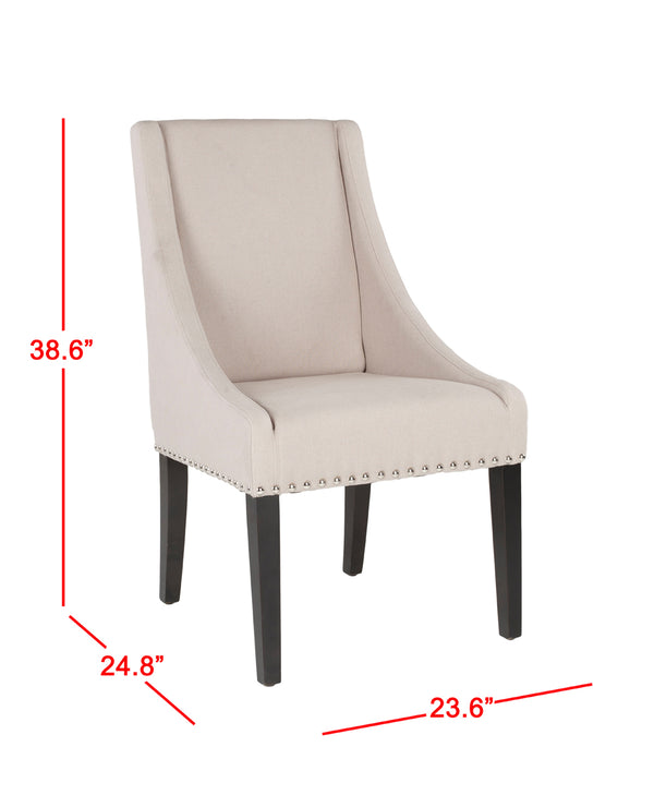 Safavieh Britannia Dining Chair In Elegant Taupe - Stylish Comfort For Modern Dining Spaces, M2 Collection Taupe  Mcr4702c