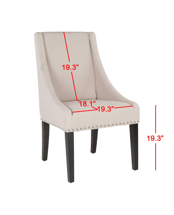 Safavieh Britannia Dining Chair In Elegant Taupe - Stylish Comfort For Modern Dining Spaces, M2 Collection Taupe  Mcr4702c