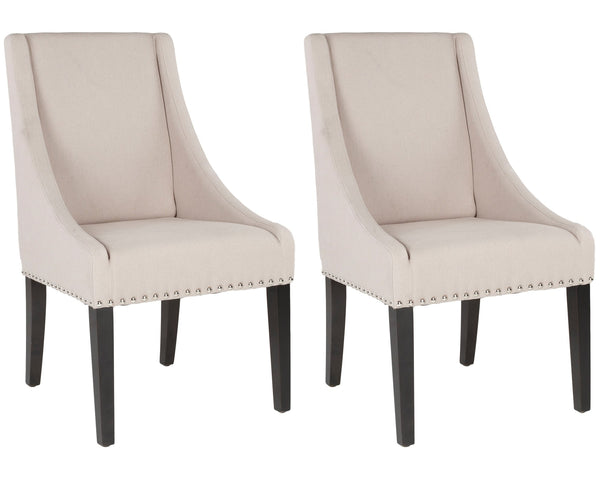 Safavieh Britannia Dining Chair In Elegant Taupe - Stylish Comfort For Modern Dining Spaces, M2 Collection Taupe  Mcr4702c
