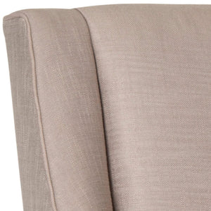 Safavieh MORRIS Sloping Arm Chair Set in Oyster Grey – Elegant Comfort, Tapered Legs, and Timeless Design MCR4708B-SET2