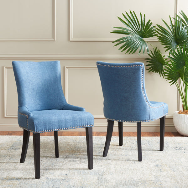 Safavieh Lester Dining Chair - Elevate Your Dining Space With Timeless Elegance And Modern Comfort Design Navy  Mcr4709ae
