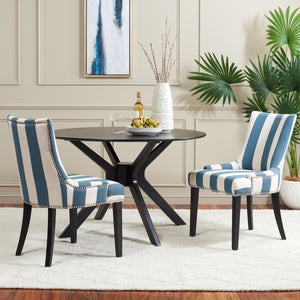 Safavieh Lester Dining Chair - Elevate Your Dining Space With Timeless Elegance And Modern Comfort Design Blue ,White  Mcr4709aj