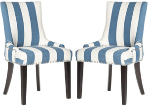 Safavieh Lester Dining Chair - Elevate Your Dining Space With Timeless Elegance And Modern Comfort Design Blue ,White  Mcr4709aj