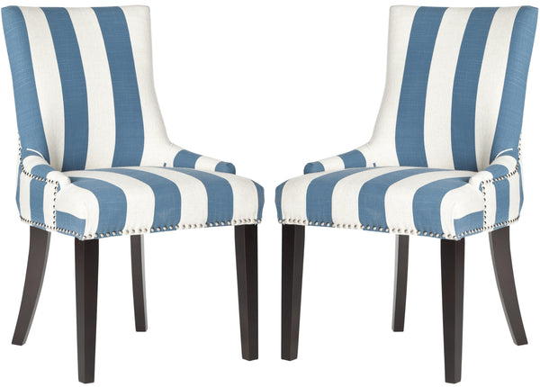 Safavieh Lester Dining Chair - Elevate Your Dining Space With Timeless Elegance And Modern Comfort Design Blue ,White  Mcr4709aj