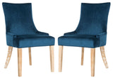 Safavieh Lester 19''H Dining Chair - Set of 2 Navy MCR4709AV-SET2