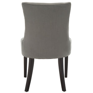 Safavieh Lester Dining Chair – Elegant Transitional Design With Birch Wood Legs For Timeless Dining Style Granite Wood,Fabric,Foam Mcr4709b-set2