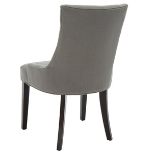 Safavieh Lester Dining Chair – Elegant Transitional Design With Birch Wood Legs For Timeless Dining Style Granite Wood,Fabric,Foam Mcr4709b-set2