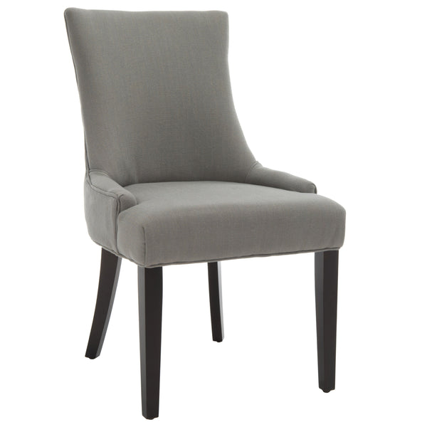 Safavieh Lester Dining Chair – Elegant Transitional Design With Birch Wood Legs For Timeless Dining Style Granite Wood,Fabric,Foam Mcr4709b-set2