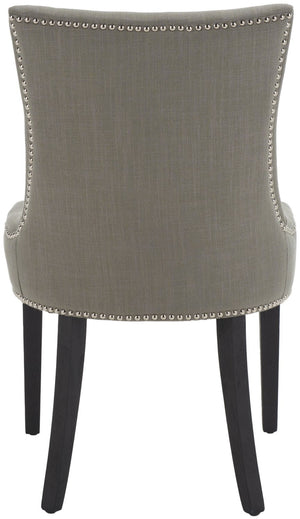 Safavieh LESTER Dining Chair - Sophisticated Cotton Velvet Upholstery with Elegant Hourglass Back Design True Taupe MCR4709C-SET2