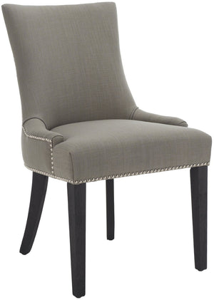 Safavieh LESTER Dining Chair - Sophisticated Cotton Velvet Upholstery with Elegant Hourglass Back Design True Taupe MCR4709C-SET2