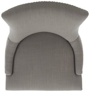 Safavieh LESTER Dining Chair - Sophisticated Cotton Velvet Upholstery with Elegant Hourglass Back Design True Taupe MCR4709C-SET2
