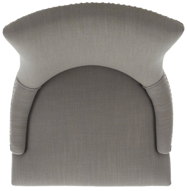 Safavieh LESTER Dining Chair - Sophisticated Cotton Velvet Upholstery with Elegant Hourglass Back Design True Taupe MCR4709C-SET2