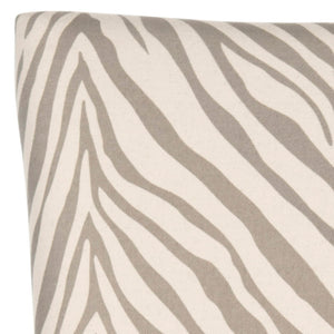 Safavieh LESTER Dining Chair Set of 2 - Grey Zebra Upholstery with Espresso Legs & Elegant Contemporary Design MCR4709Q-SET2