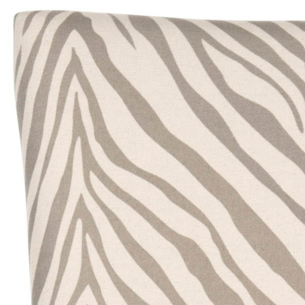 Safavieh LESTER Dining Chair Set of 2 - Grey Zebra Upholstery with Espresso Legs & Elegant Contemporary Design MCR4709Q-SET2