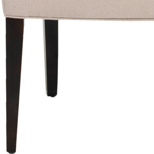 Safavieh Dale Armchair - Modern Luxury Accent Chair With Comfortable Upholstery And Elegant Espresso Legs Taupe MCR4710C